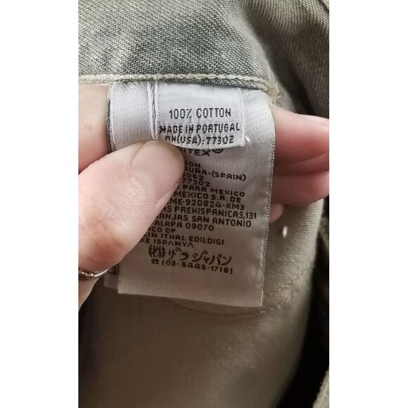 VTG ZARA Jeans Women's 34x33 Tan Denim Flared Bottoms Bootcut Y2K - Picture 8 of 14